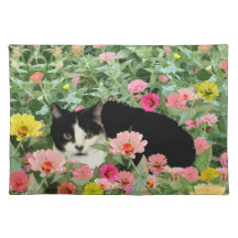 Chat Placemat floral Sets De Table