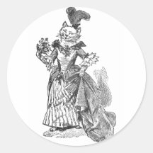 Chat qui est allé à Londres voir la reine Adhésif