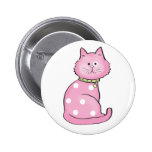 chat rose pin's avec agrafe