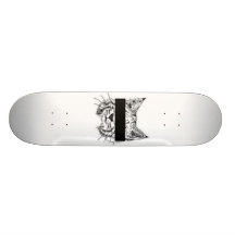 Chat sauvage de protection de témoin skateboards personnalisables