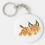 Chat sauvage plaisant mignon Keychain de bande des porte-clés