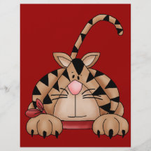 Chat sur la chasse prospectus avec motif