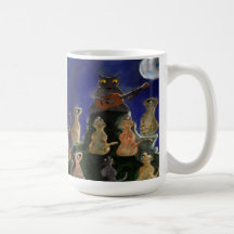 chat tasse à café