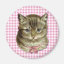 Chat tigré magnets pour réfrigérateur