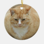 Chat tigré rouge décoration pour sapin de noël