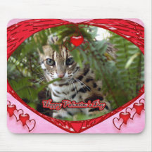 Chat Valentine Mousepad du Bengale Tapis De Souris