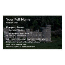 Château de Caerhays chez la Riviera cornouaillaise Cartes De Visite Professionnelles