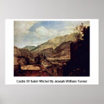 Château de Saint-Michel par Joseph William Turner Posters