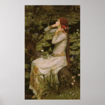 Château d'eau d'Ophélie (par l'étang) JW, art vict Affiche