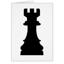 Château d'échecs carte de vœux