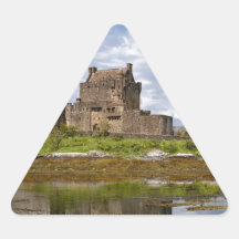 Château d'Eilean Donan de panorama vu des sud Autocollants