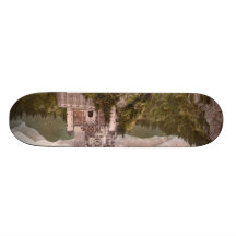 Château féerique plateaux de skateboards customisés