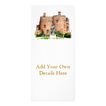 CHÂTEAU PAYS DE GALLES R-U DE POWYS CARTES DOUBLES CUSTOMISABLES