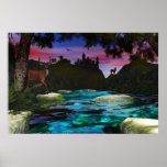 Château sur la colline par Michelle plus sauvage Posters