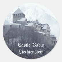 Château Vaduz Liechtenstein Autocollants Ronds