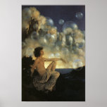 Châteaux d'air, cru fin de Maxfield Parrish Affiche