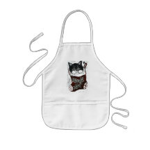 Chaton à l'intérieur d'un bas de Noël Tabliers