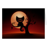 Chaton de Halloween cartes