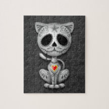 Chaton de sucre de zombi, foncé puzzles