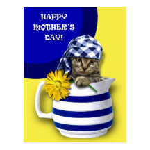 Chaton doux. Cartes postales personnalisables du j