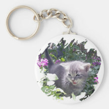 Chaton mignon porte-clé