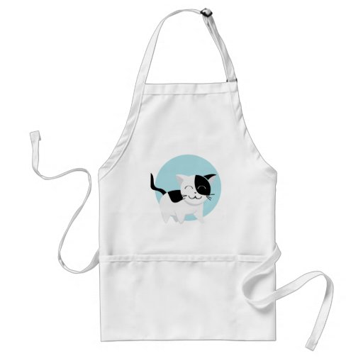 Chaton mignon tablier