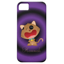 Chaton pleurant mignon de bande dessinée personnal coques iPhone 5 Case-Mate