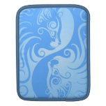 Chatons bleus de Yin Yang Housses iPad
