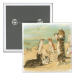 Chatons de plage badge avec épingle