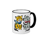 Chatons heureux mugs à café