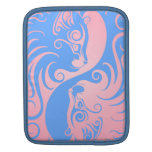 Chatons roses et bleus de Yin Yang Poches Pour iPad