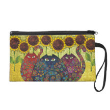 Chats avec le bracelet cosmétique de sac de tourne dragonnes
