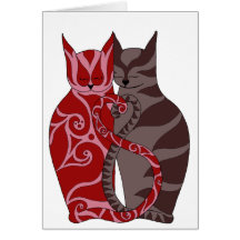 Chats d'amour carte