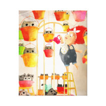 Chats dans le grenier impressions sur toile
