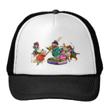 Chats de jazz casquettes