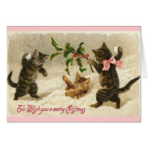 Chats de Noël Cartes