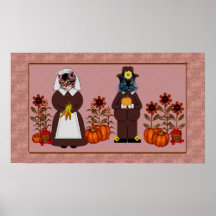 Chats de thanksgiving affiche