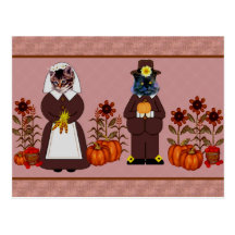 Chats de thanksgiving carte postale