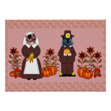 Chats de thanksgiving faire-parts