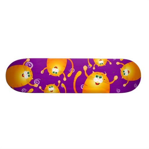Chats drôles, raie skateboard customisable