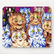 Chats frais par Louis Wain Tapis De Souris