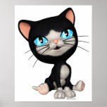Chats mignons : PussPuss le chaton mignon de bande Poster