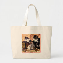 Chats - peinture de chat - par Ronner-Knip Sac Fourre-tout