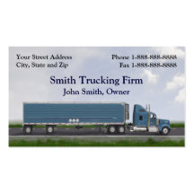 Chauffeur de camion troquant le carte de visite fe