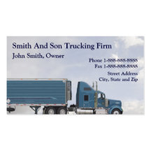 Chauffeur de camion troquant le carte de visite fe