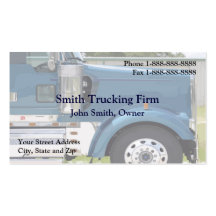 Chauffeur de camion troquant le carte de visite fe