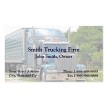 Chauffeur de camion troquant le carte de visite fe