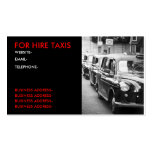 Chauffeurs de taxi de Londres Cartes De Visite Professionnelles