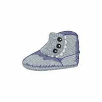 Chaussure de bébé victorienne polos brodés