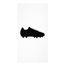 Chaussure du football cartes de vœux avec photo